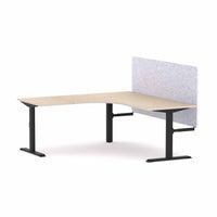Klass Fixed 90Deg Workstation With AcoustiQ Screen
