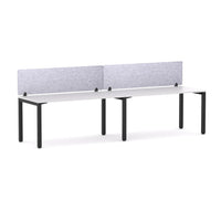 Axis 2 User Single-Sided Desks, 50x50mm Square Leg Design. Includes: AcoustiQ Screen