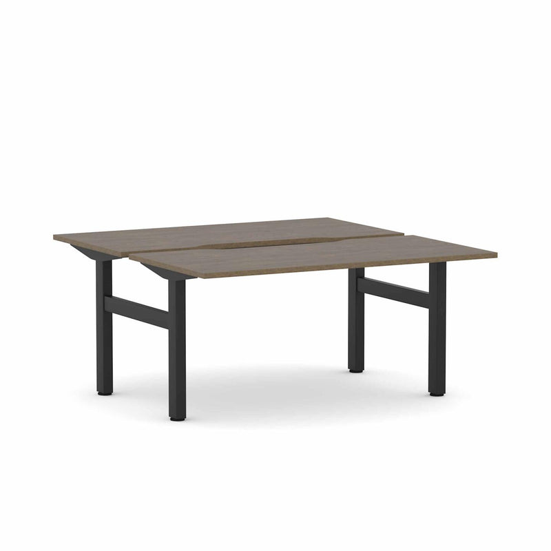 Klass Fixed 2-Person Double-sided Desk Workstation
