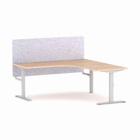 Klass Fixed 90Deg Workstation With AcoustiQ Screen