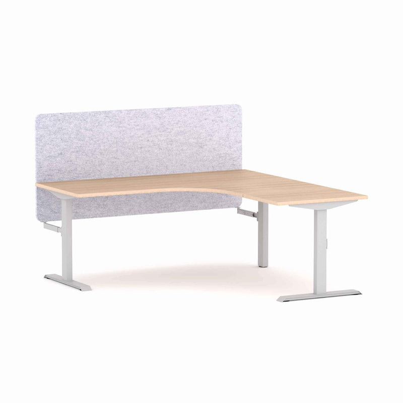 Klass Fixed 90Deg Workstation With AcoustiQ Screen