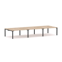 Axis Stretch 6-Person Double-sided Desk Workstation