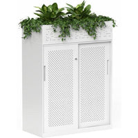Nevada Sliding Door Credenza with Planter Box