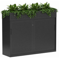 Nevada Sliding Door Credenza with Planter Box
