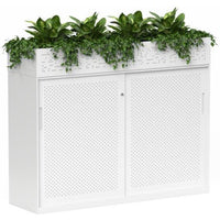 Nevada Sliding Door Credenza with Planter Box