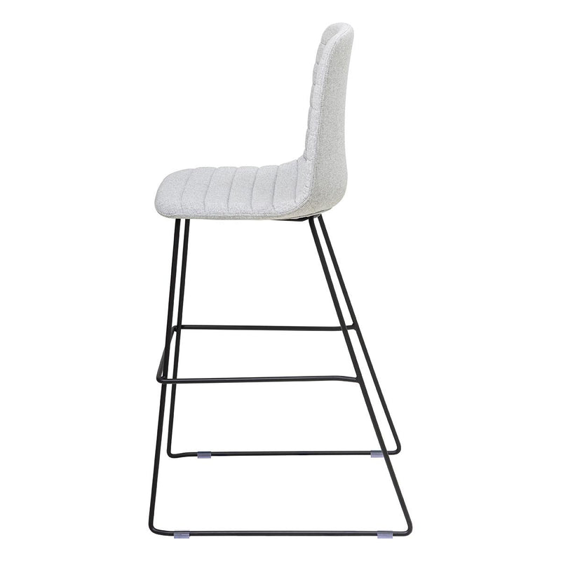 Sofia Barstool with Sled Powdercoated Base