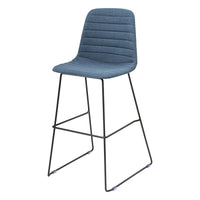 Sofia Barstool with Sled Powdercoated Base