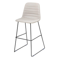 Sofia Barstool with Sled Powdercoated Base