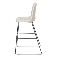 Sofia Barstool with Sled Powdercoated Base