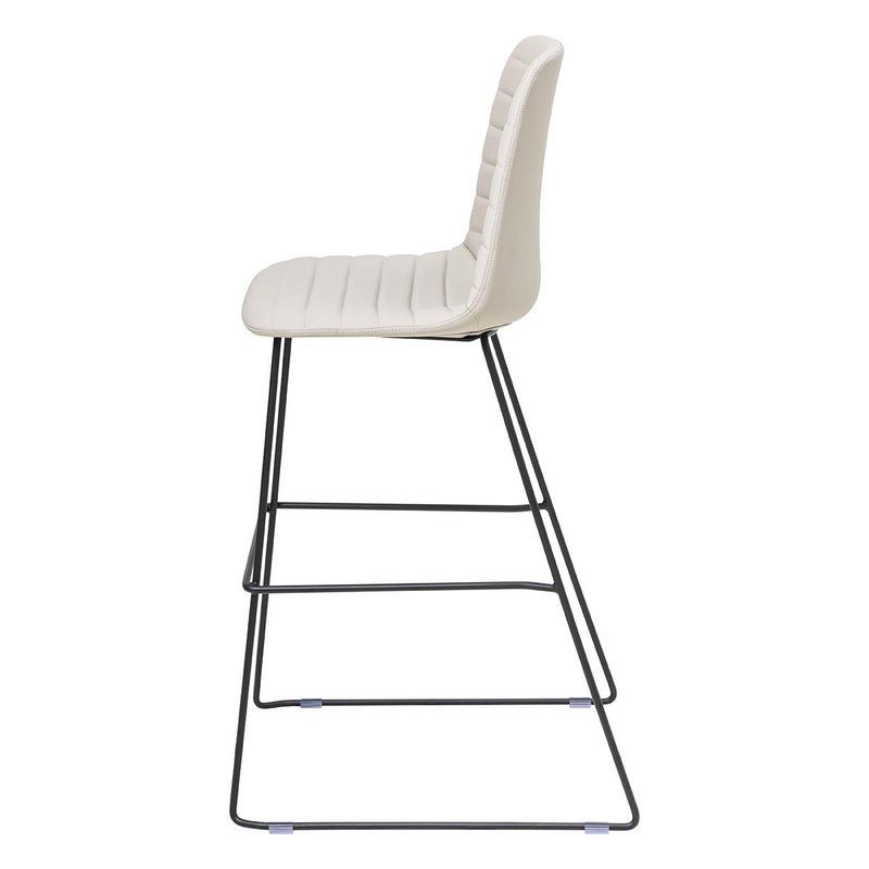 Sofia Barstool with Sled Powdercoated Base