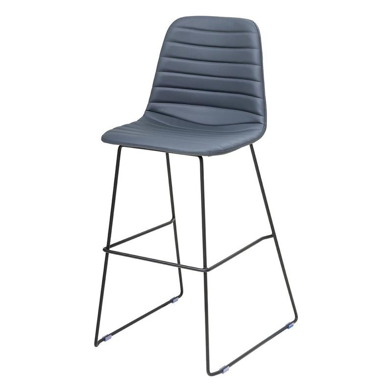 Sofia Barstool with Sled Powdercoated Base
