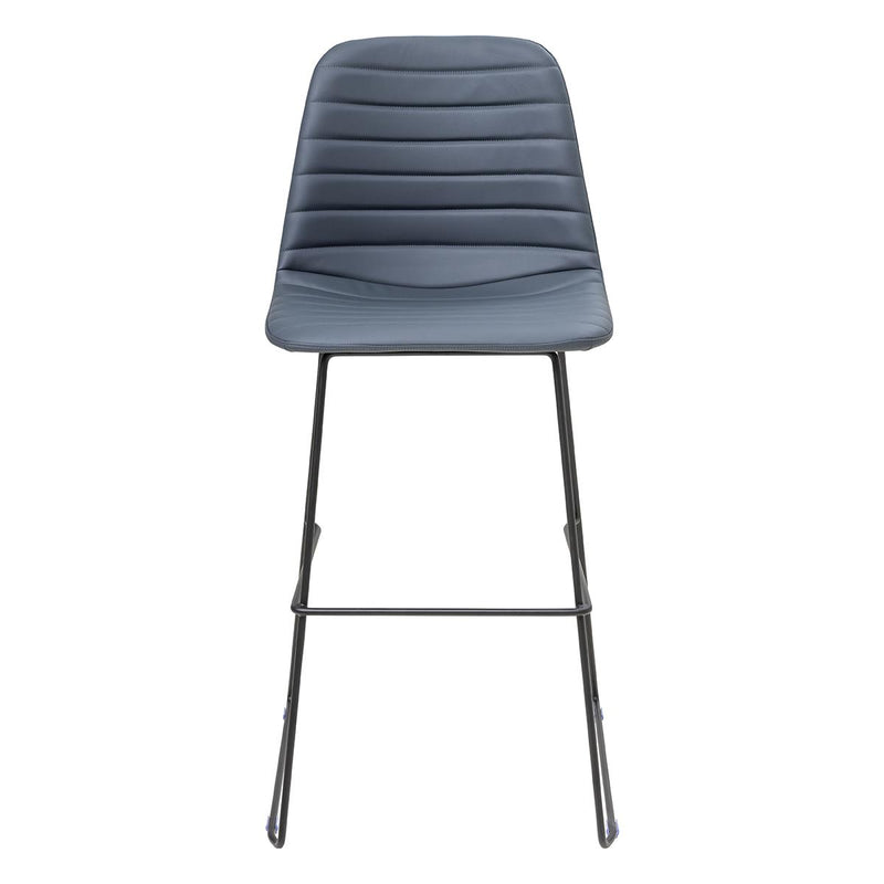 Sofia Barstool with Sled Powdercoated Base