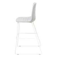 Sofia Barstool with Sled Powdercoated Base