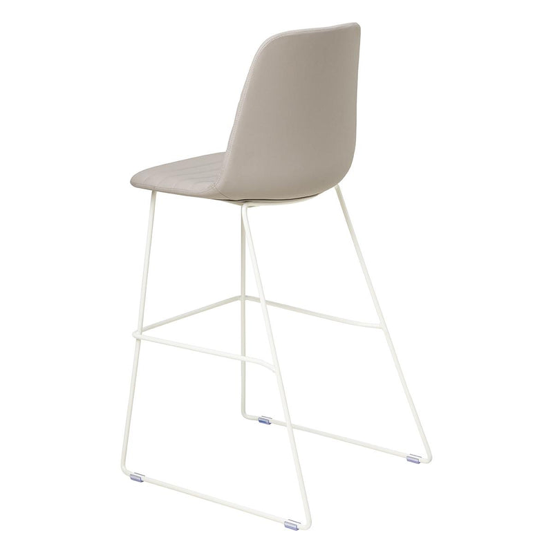 Sofia Barstool with Sled Powdercoated Base