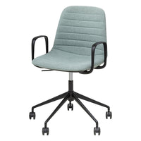 Sofia Chair with Gas Lift Castor Base and Arms-Elite Office Furniture