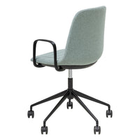 Sofia Chair with Gas Lift Castor Base and Arms-Elite Office Furniture