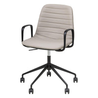 Sofia Chair with Gas Lift Castor Base and Arms-Elite Office Furniture