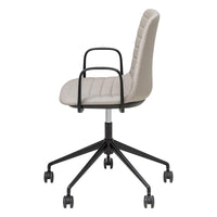 Sofia Chair with Gas Lift Castor Base and Arms-Elite Office Furniture