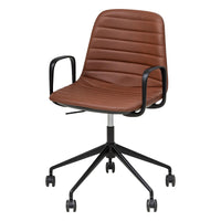 Sofia Chair with Gas Lift Castor Base and Arms-Elite Office Furniture