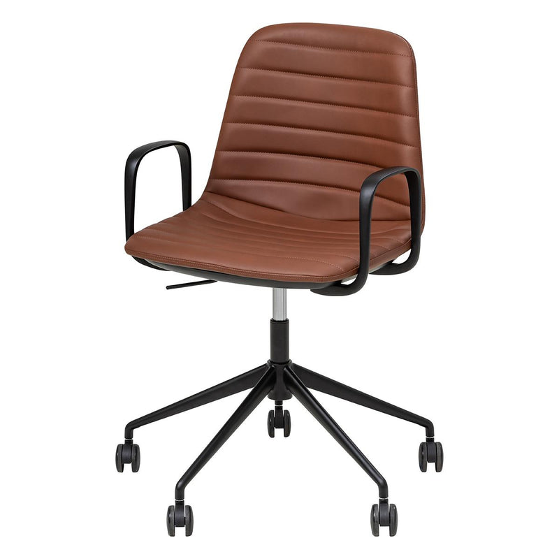 Sofia Chair with Gas Lift Castor Base and Arms-Elite Office Furniture