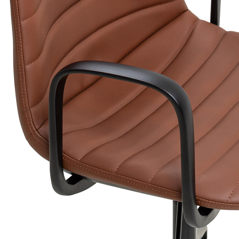 Sofia Chair with Gas Lift (with Tilt) Castor Base and Arms-Elite Office Furniture
