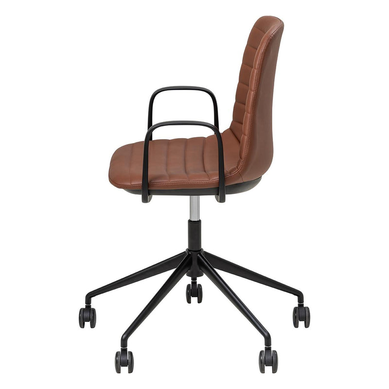 Sofia Chair with Gas Lift Castor Base and Arms-Elite Office Furniture