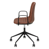 Sofia Chair with Gas Lift (with Tilt) Castor Base and Arms-Elite Office Furniture