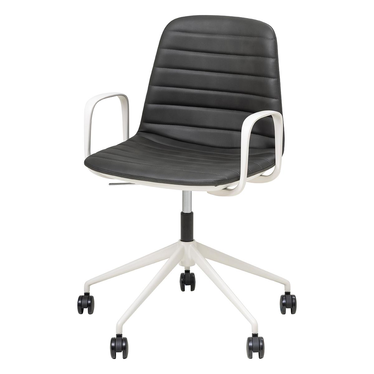 Sofia Chair with Gas Lift (with Tilt) Castor Base and Arms