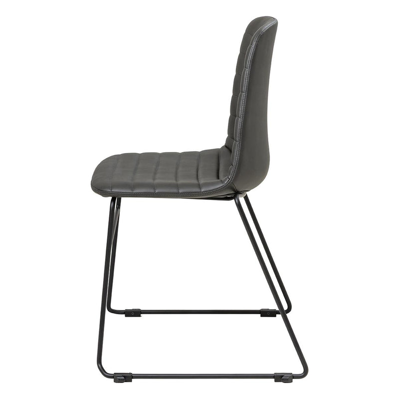Sofia Chair with Sled Powdercoated Base-Elite Office Furniture
