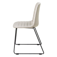 Sofia Chair with Sled Powdercoated Base-Elite Office Furniture