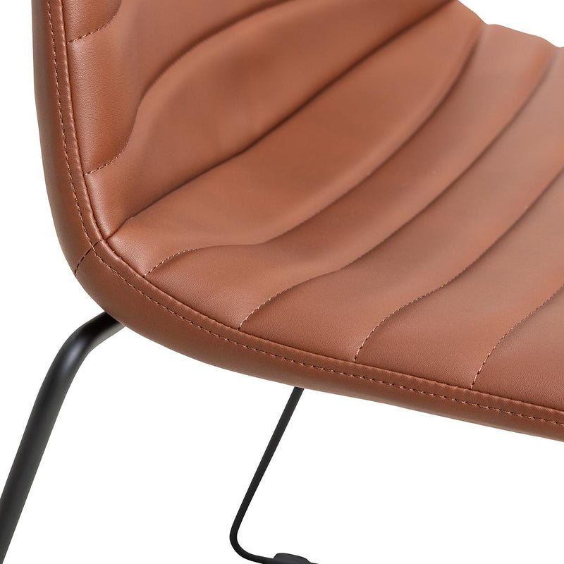 Sofia Chair with Sled Powdercoated Base-Elite Office Furniture