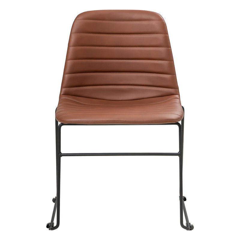 Sofia Chair with Sled Powdercoated Base-Elite Office Furniture