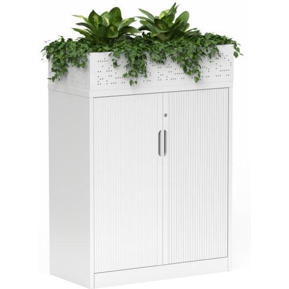 Nevada Tambour Cabinet with Planter Box