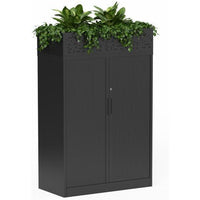 Nevada Tambour Cabinet with Planter Box