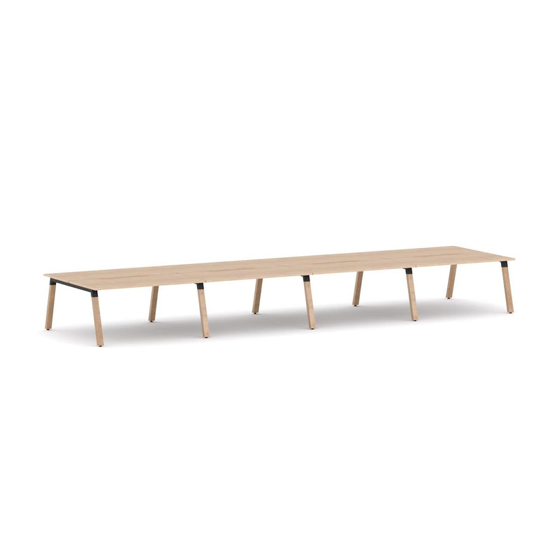 Plantation 8-Person Double-sided Desk Workstation