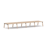 Plantation 8-Person Double-sided Desk Workstation