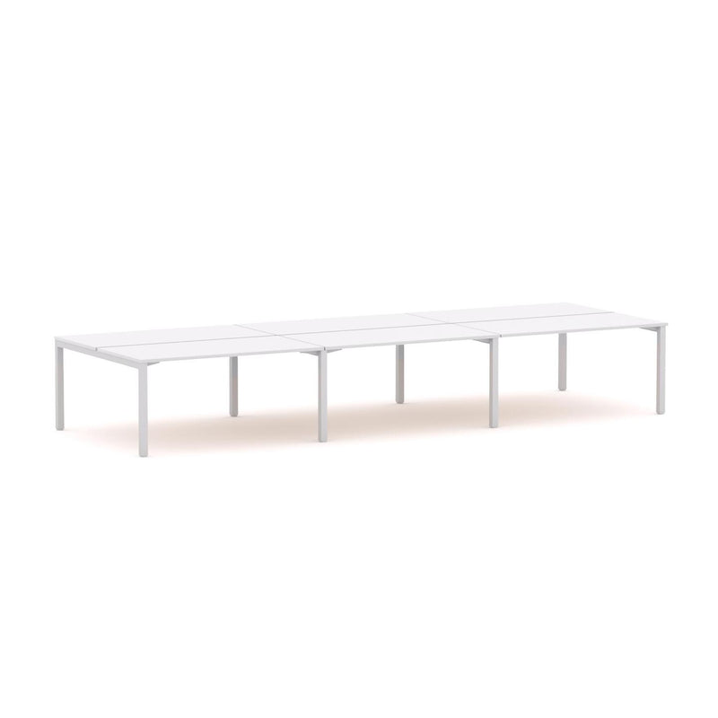 Axis 6-Person Double-sided Desk Workstation
