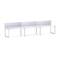 Anvil 3 User Single-Sided Desks, 50x50mm Triangular Loop Leg Design Includes: AcoustiQ Screen