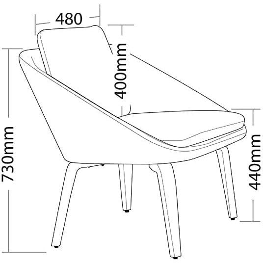 Opera Timber Legs Breakout Chair
