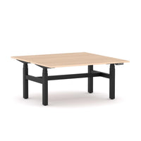AgileMotion+ 3C/2M Electric Rectangle 2-Person Double-sided Desk Workstation