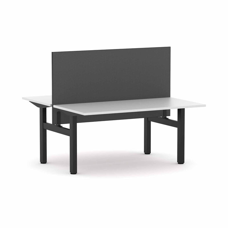 Klass Fixed 2-Person Double-sided Desk Workstation with Edge25 Screen