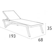 Pacific Sunlounger ( Pack of 2 chairs )