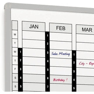 Perpetual Year Magnetic Whiteboard Planner