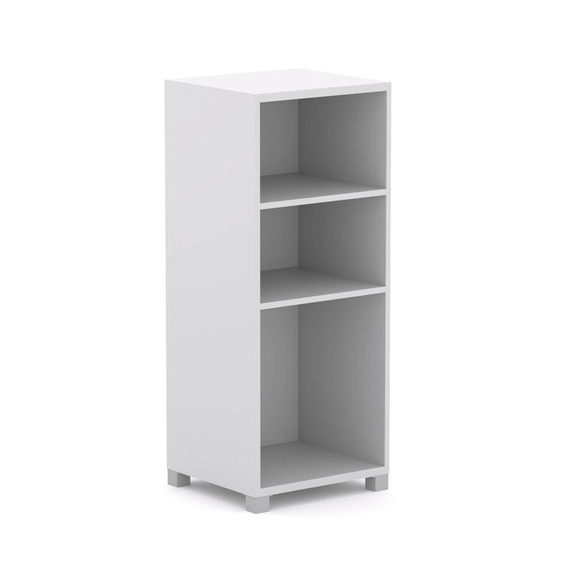 Axis Storage Tower with 1x adjustable and 1 x fixed shelf: W506mm x D460mm x H1250mm - White