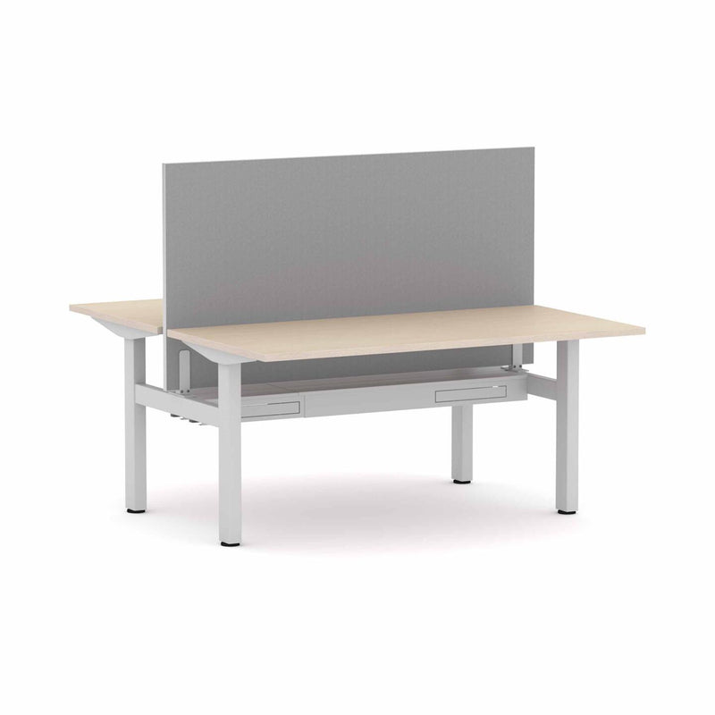 Klass Fixed 2-Person Double-sided Desk Workstation with Edge25 Screen