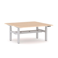 AgileMotion+ 3C/2M Electric Rectangle 2-Person Double-sided Desk Workstation