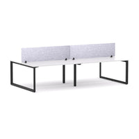 Anvil 4-Person Double-sided Desk Workstation Includes: AcoustiQ Screen