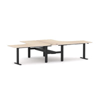 Agile Fixed Rectangle 2-Person 90° Workstation