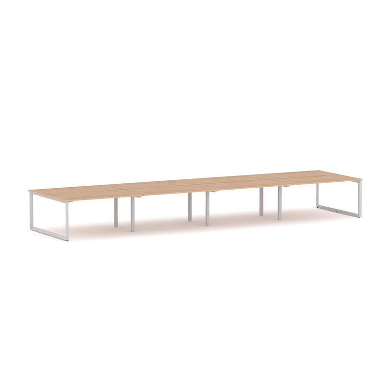Anvil 8-Person Double-sided Desk Workstation