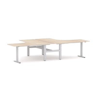 Agile Fixed Rectangle 2-Person 90° Workstation